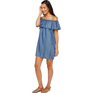 Tommy Bahama off shoulder Tencel shift dress Small